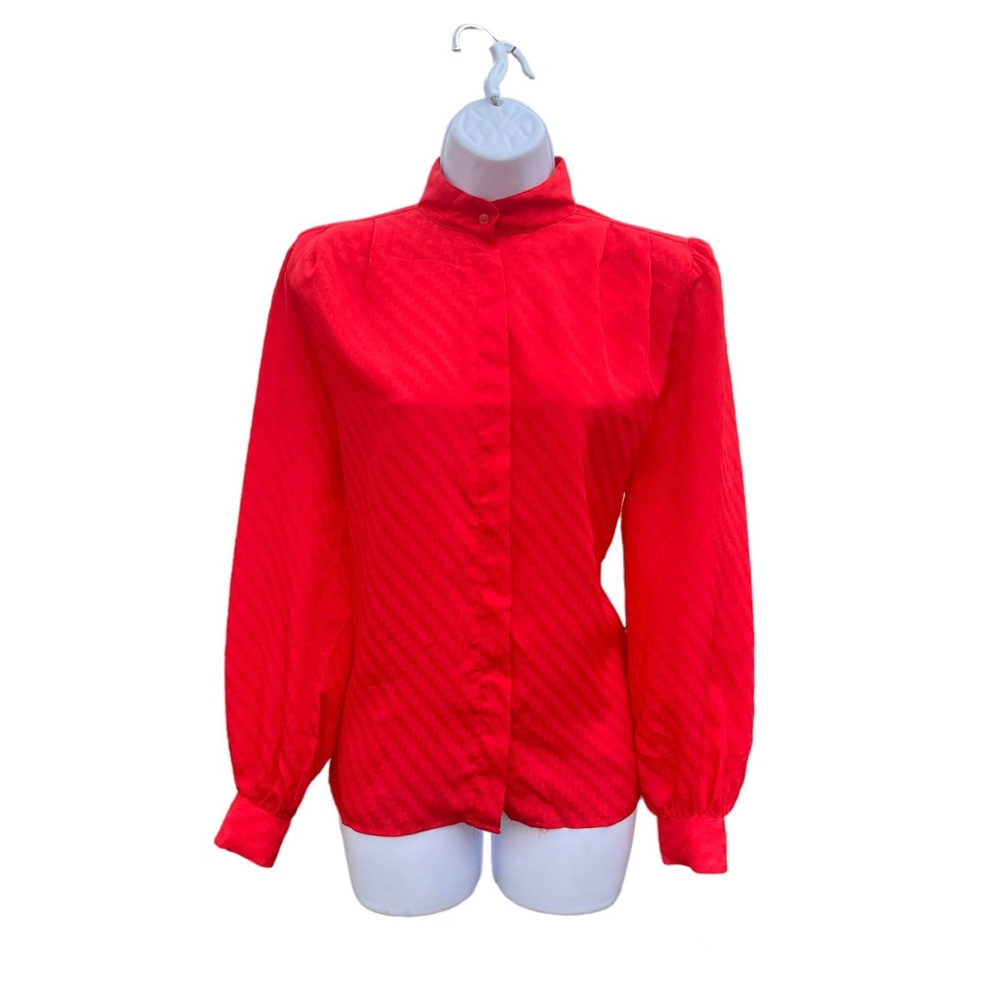 Vintage 1980’s Ann Klein for Aspects patterned blouse